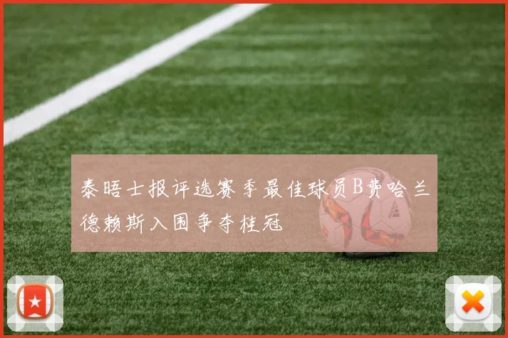 泰晤士报评选赛季最佳球员B费哈兰德赖斯入围争夺桂冠
